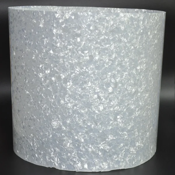 DIY Drum Wrap 16" x 60" 0.46mm White Pearl Semi-transparent Celluloid Sheet Musical Instrument Deco Sheet
