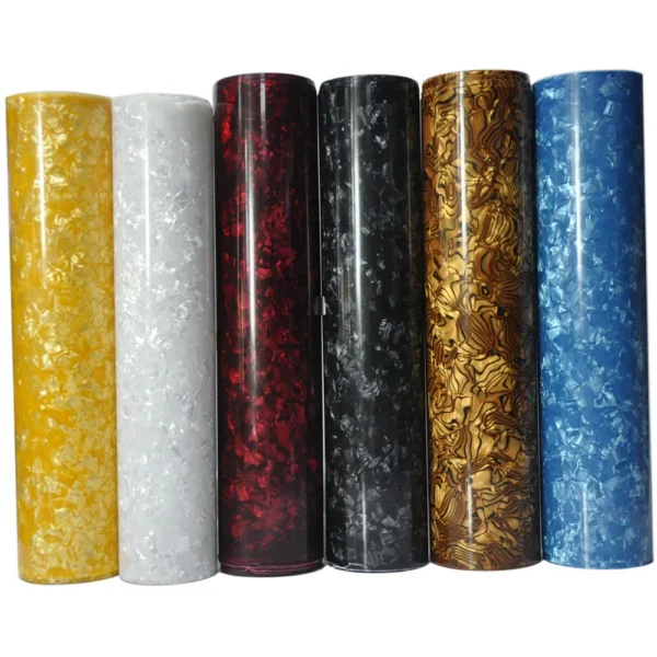 10" x 60" Celluloid Sheet 0.46mm DIY Musical Instrument Deco for Drum Guitar Piano Multi Colors