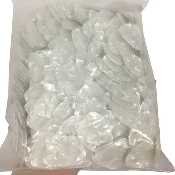Wholesale Lots of 500pcs White Pearl Celluloid Guitar Picks Plectrums 0.46mm / 0.71mm / 0.96mm / 1.5mm