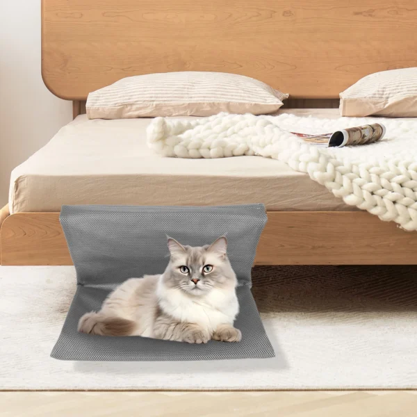 Cat Pet Animal Hanging Bed Detachable and Foldable Pet Cat Stand Bed Pet Sleeping Bed Cats L-shaped Hammock for Cats and Kittens
